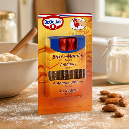Dr Oetker Bitter-Mandel-Aroma 4x 2ml Bottles lifestyle