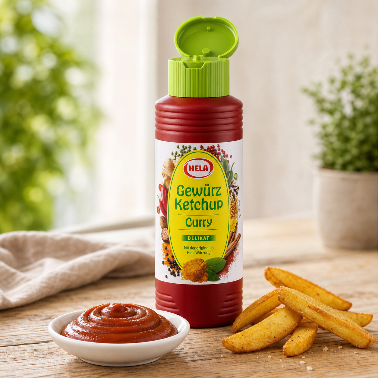 Hela Curry Ketchup Delicate 300ml opened
