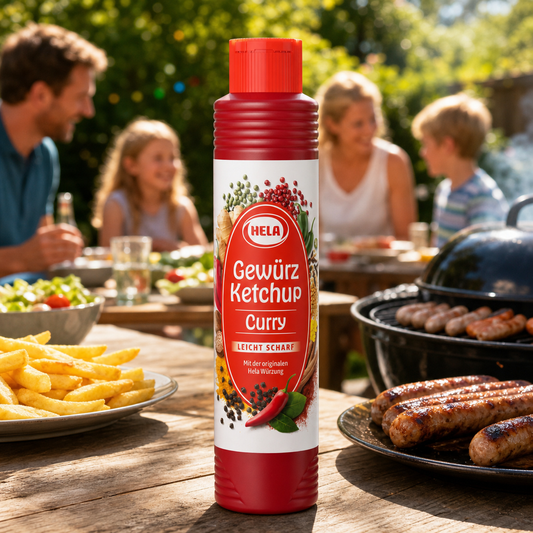 Hela Gewürz Ketchup Curry Leicht Scharf Slightly Hot 800ml lifestyle