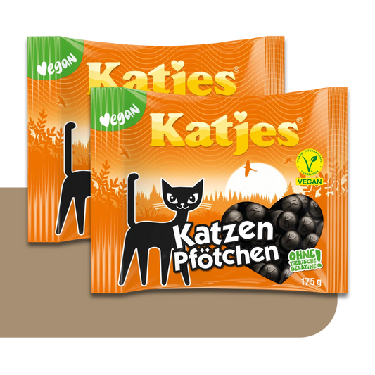 Katjes Katzenpfötchen Vegan Liquorice Doublepack | 2X 175g