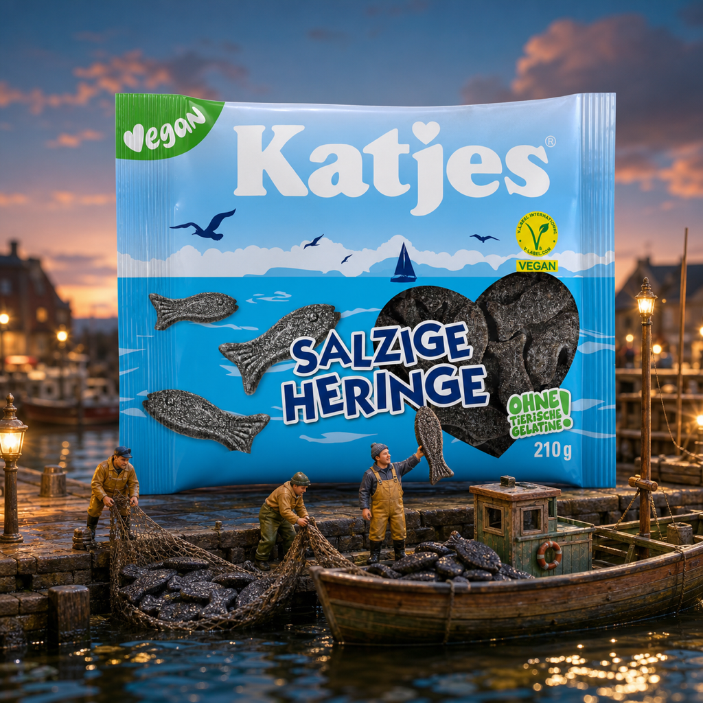 Katjes Salzige Heringe Salty Liquorice 210g miniature scene