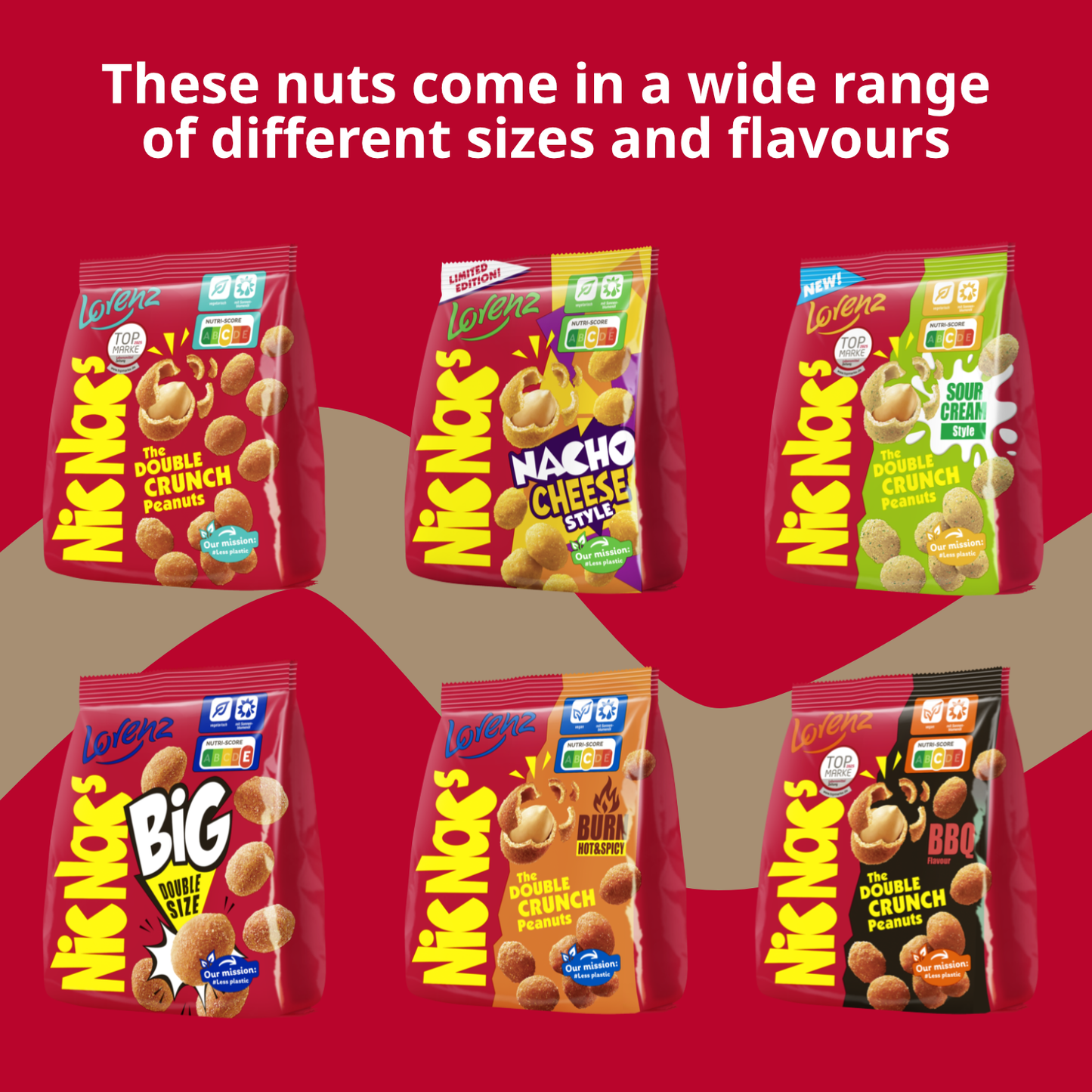 Lorenz Nic Nacs Nacho Cheese Peanuts | 110g