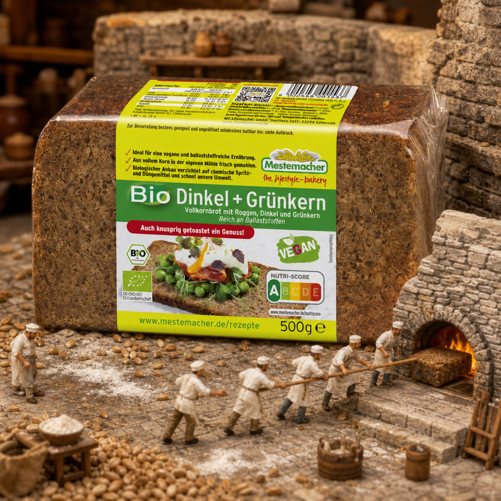 Mestemacher Bio Dinkel und Gruenkernbrot 500g miniature scene