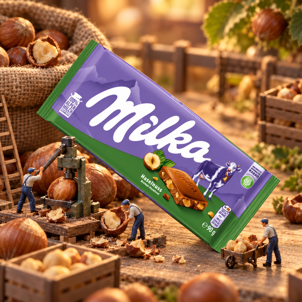 Milka Hazelnut Chocolate Bar | 90g miniature scene