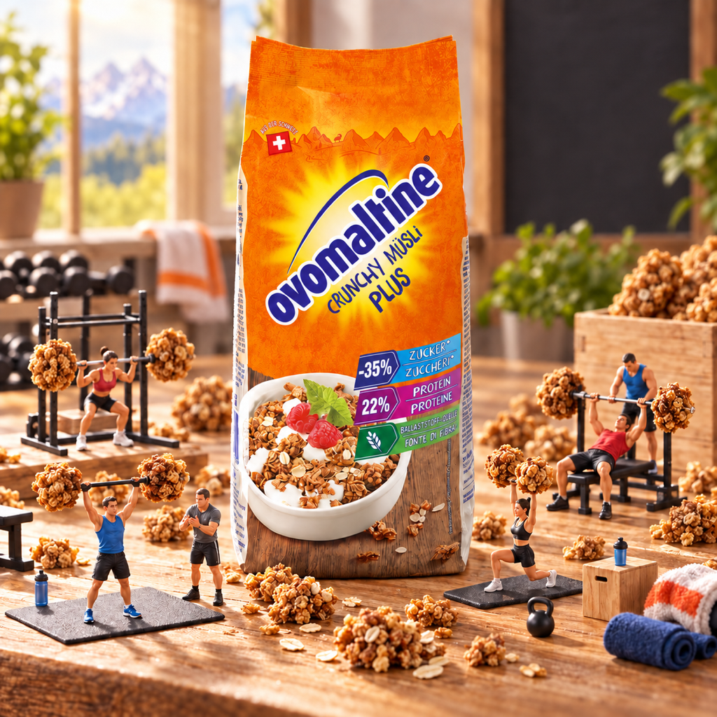Ovomaltine Crunchy Müsli Plus Protein Muesli 300g miniature scene