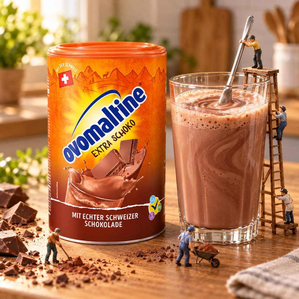 Ovomaltine Extra Schoko Malted Drink Powder 450g miniature scene