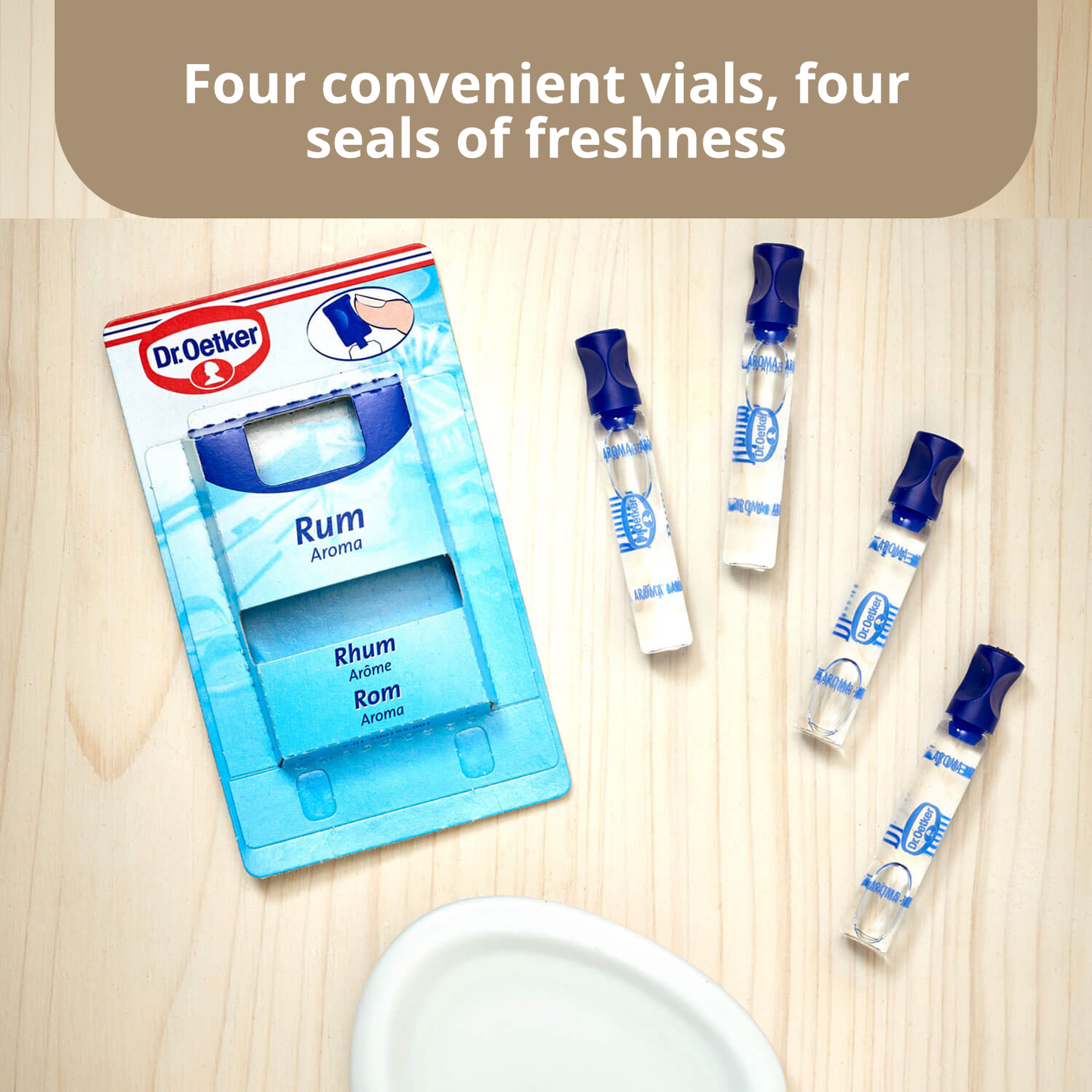 Dr Oetker Rum Flavouring | 4X 2ml