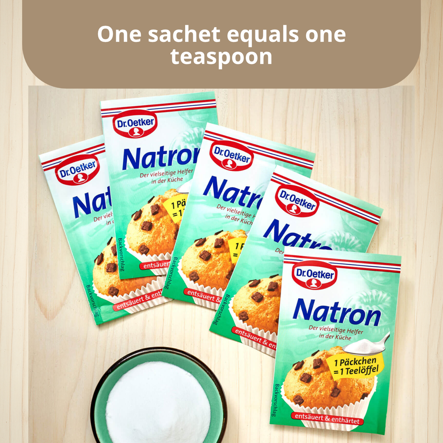 Dr Oetker Natron Baking Soda | 5X 5g