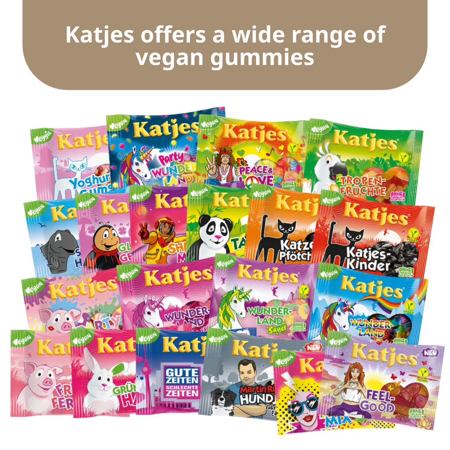 Katjes Wunderland Sauer Vegan Gummy Candy | 175g