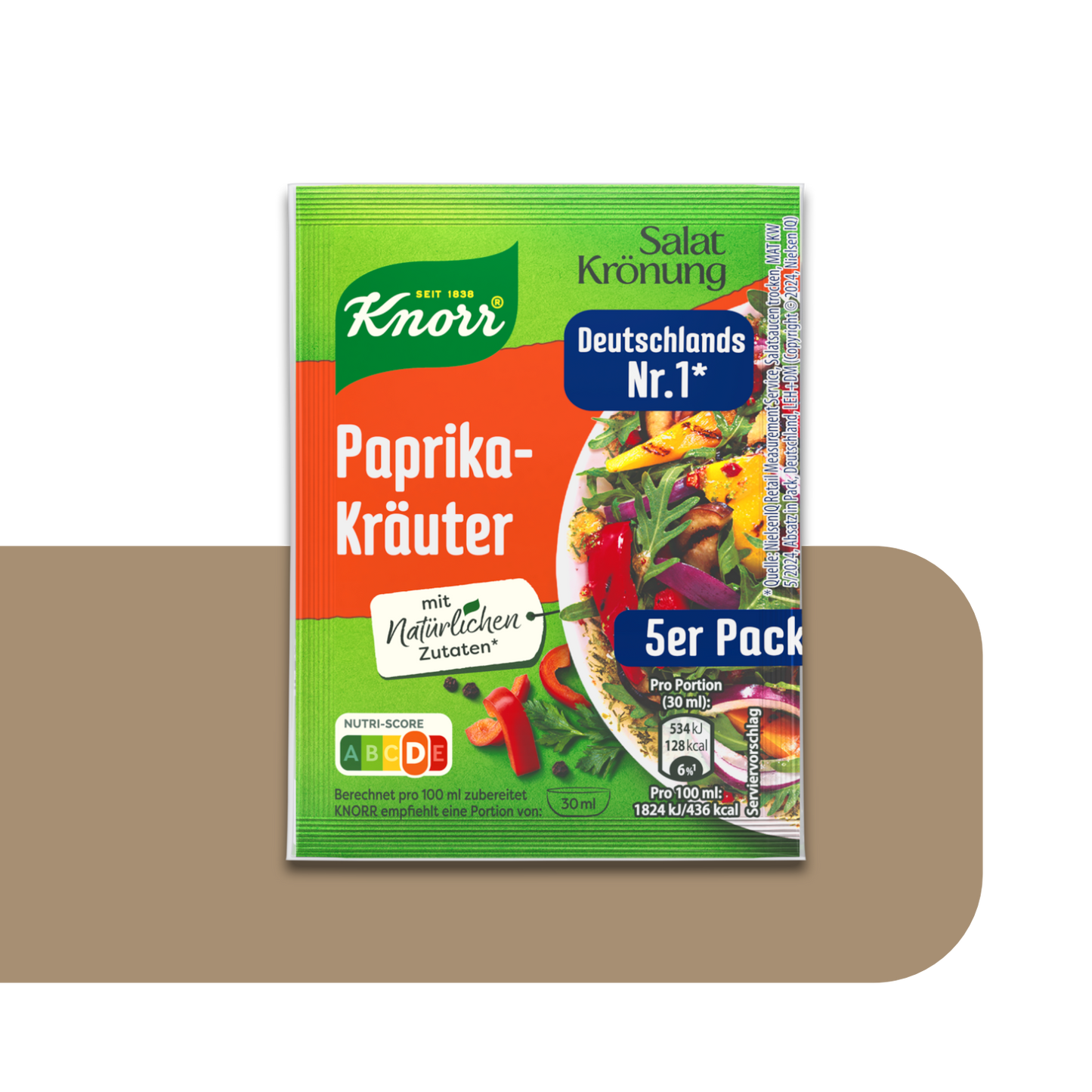 Knorr Salatkrönung Paprika Kräuter Bell Pepper Salad Dressing | 5X 9g