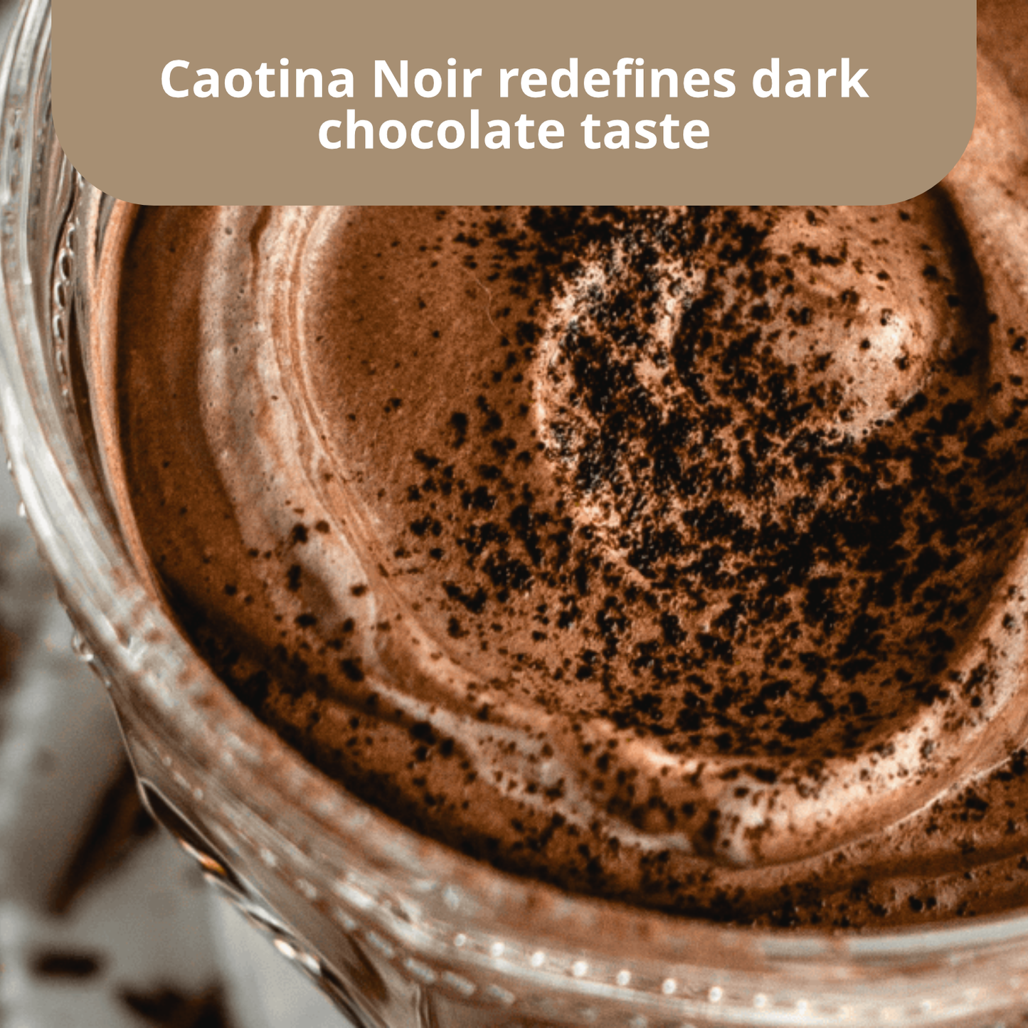 Caotina Noir Hot Dark Chocolate Powder | 500G