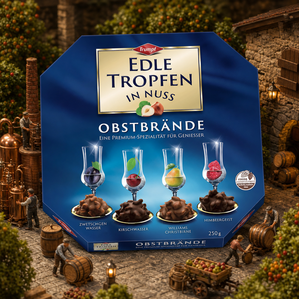 Trumpf Edle Tropfen in Nuss Obstbrände - liqueur pralines 250g miniature scene
