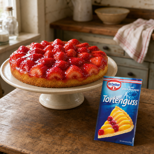 Dr Oetker Tortenguss clear cake glaze, pack of three 12g sachets