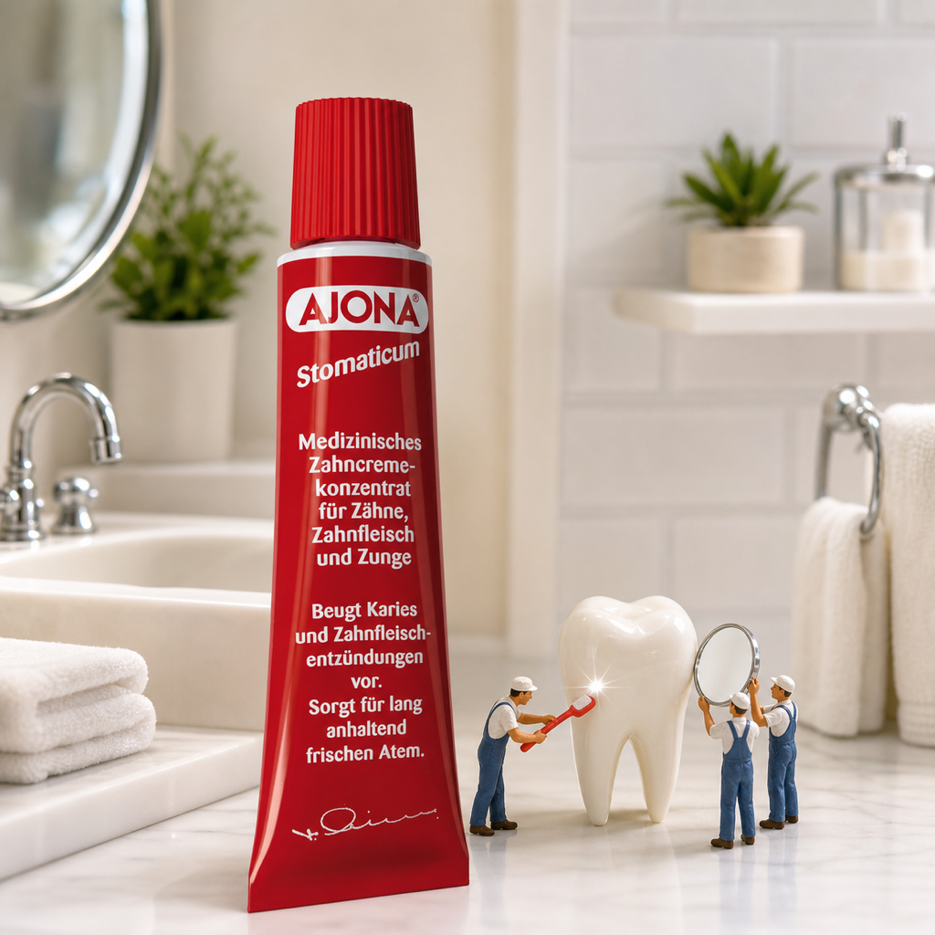 Ajona Stomatikum Toothpaste 25ml (pack of 2) miniature scene
