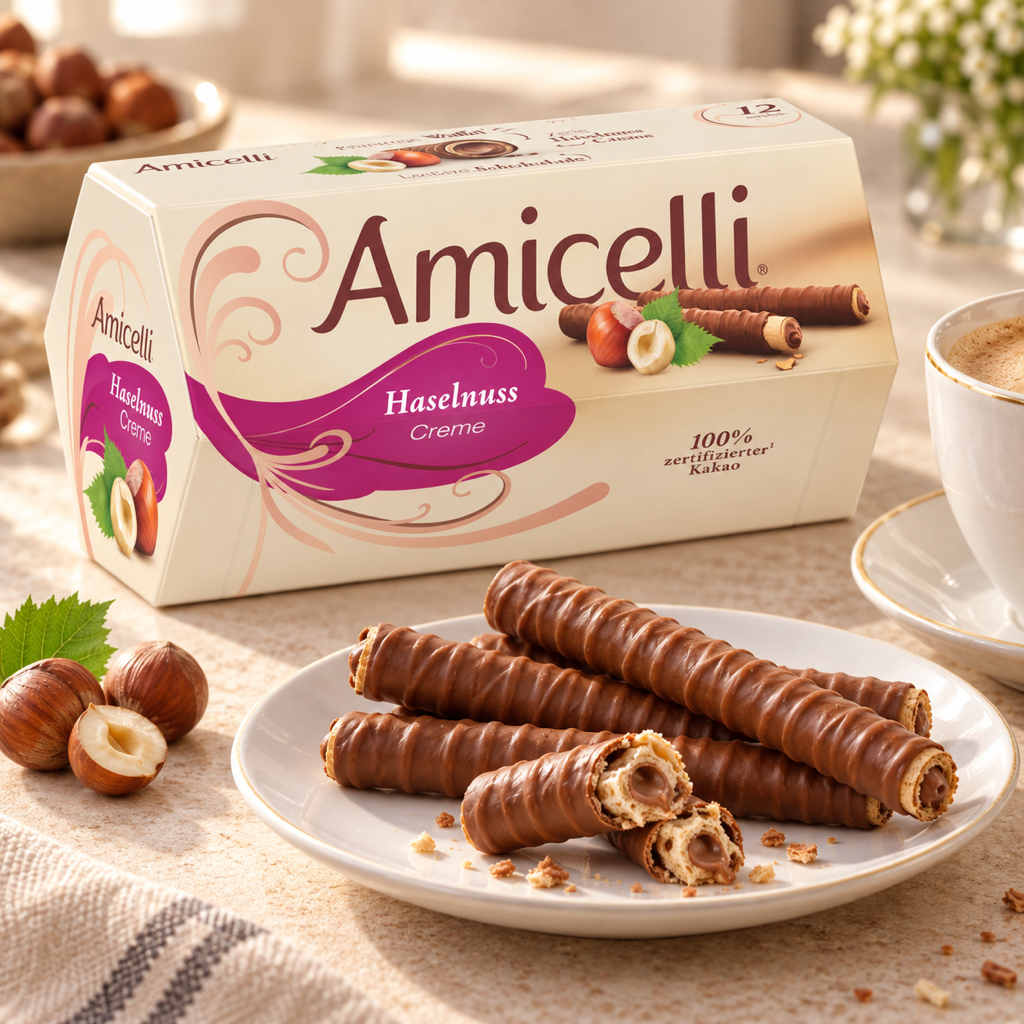 Amicelli Haselnuss 200g serving suggestion