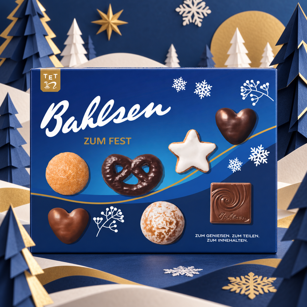 Bahlsen Zum Fest German Christmas Biscuit Assortment | 500G paper art scene