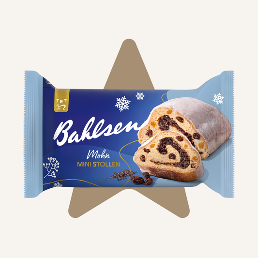 Bahlsen Mini Mohn-Stollen Poppy Seed Mini Christmas Stollen | 200G