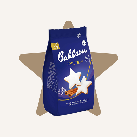Bahlsen Zimtsterne Cinnamon Star Hazelnut Biscuits | 100G
