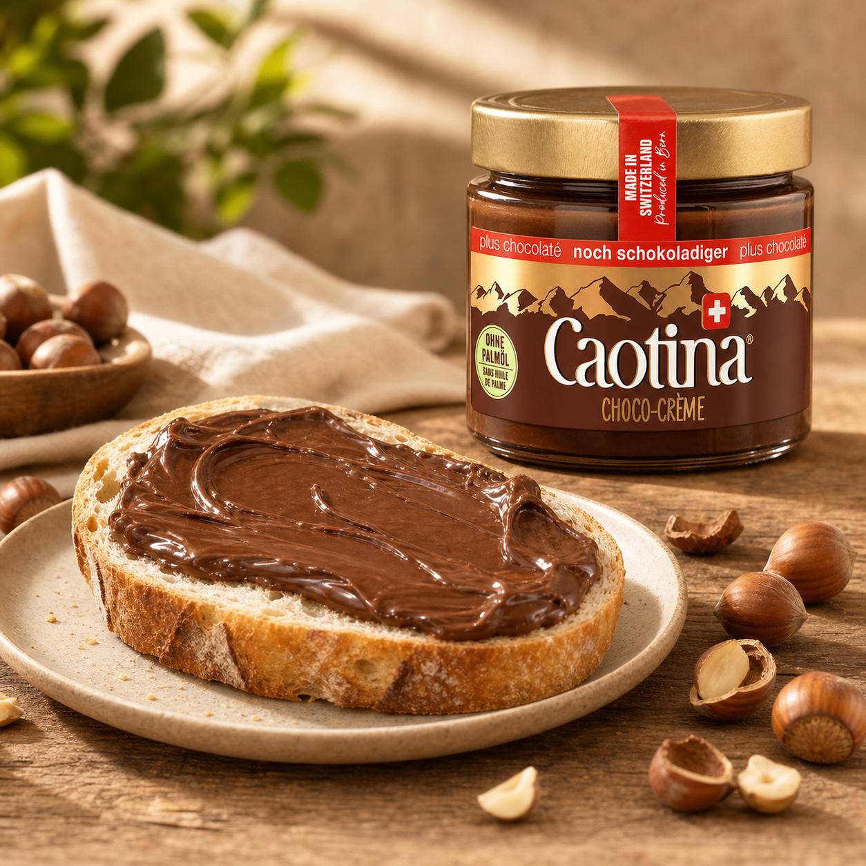 Caotina Crème Chocolat 300g serving suggestion