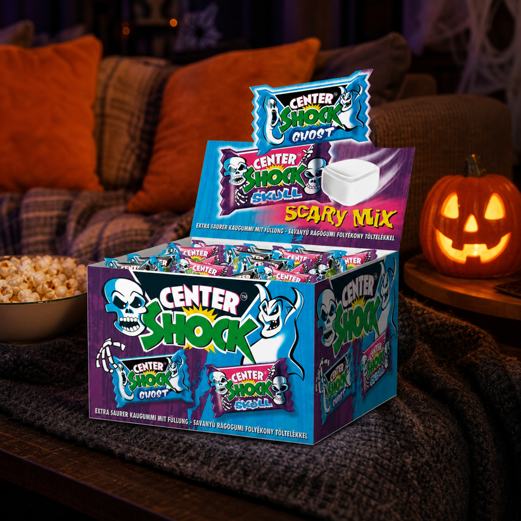 Center Shock Scary Mix Box of 100 Filled Chewing Gums Extra Sour lifestyle