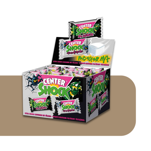 Center Shock Monster Mix Filled Chewing Gums Extra Sour | 100X 4g