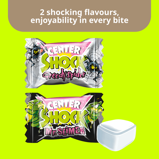 Center Shock Monster Mix Filled Chewing Gums Extra Sour | 100X 4g