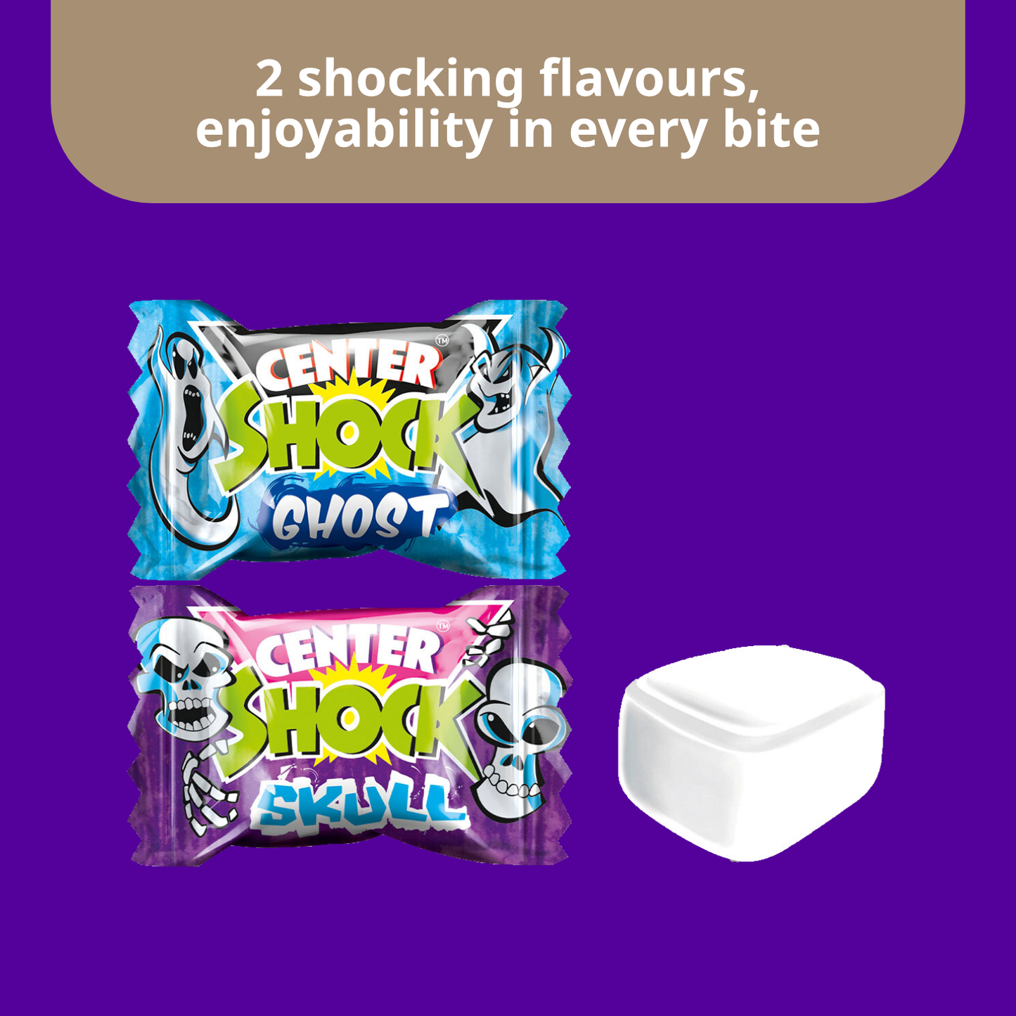 Center Shock Scary Mix Filled Chewing Gums Extra Sour | 100X 4g