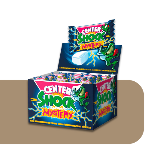 Center Shock Mystery Mix Filled Chewing Gums Extra Sour | 100X 4g