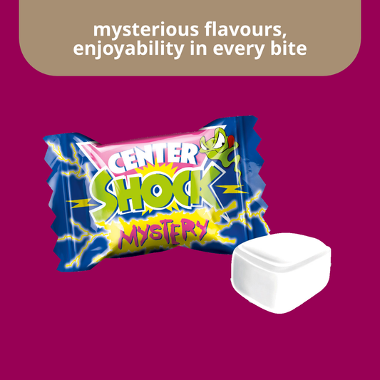 Center Shock Mystery Mix Filled Chewing Gums Extra Sour | 100X 4g