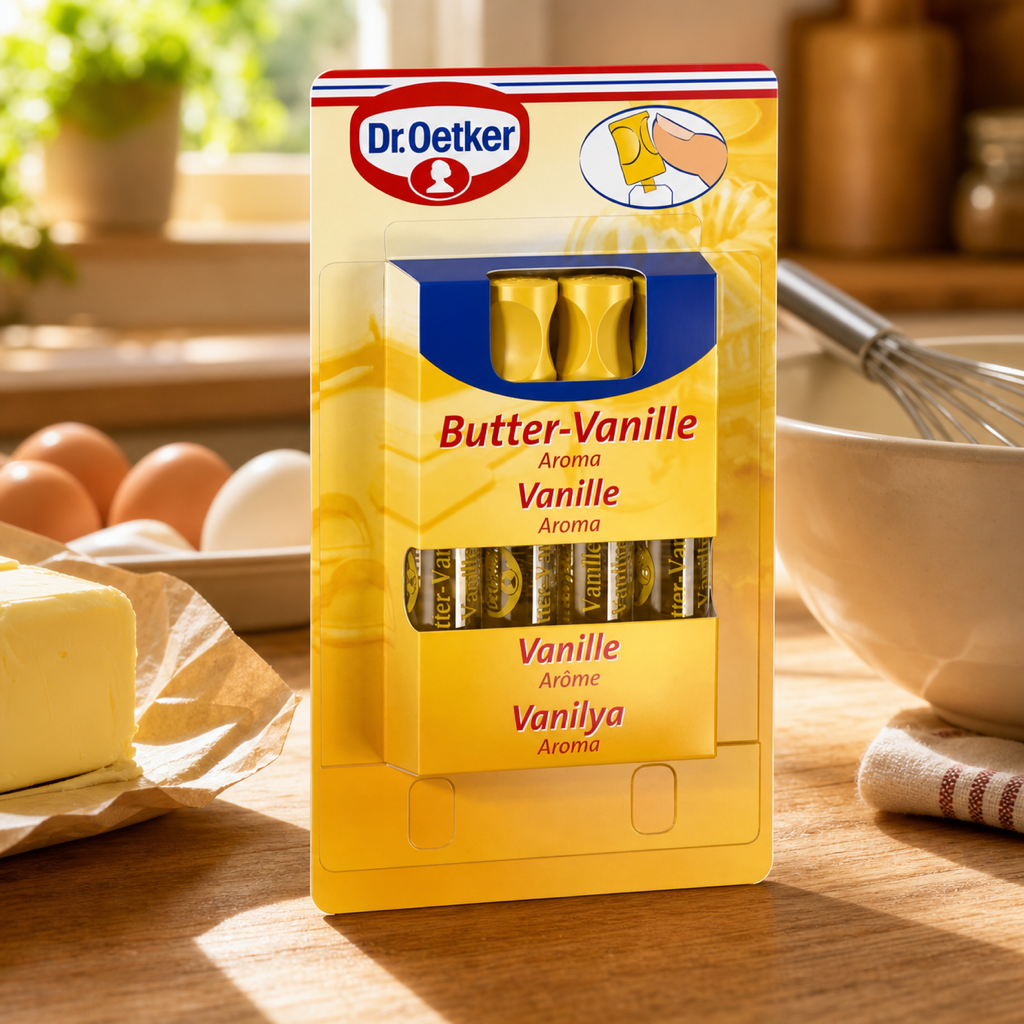 Dr Oetker Butter-Vanille-Aroma 4x 2ml Bottles lifestyle