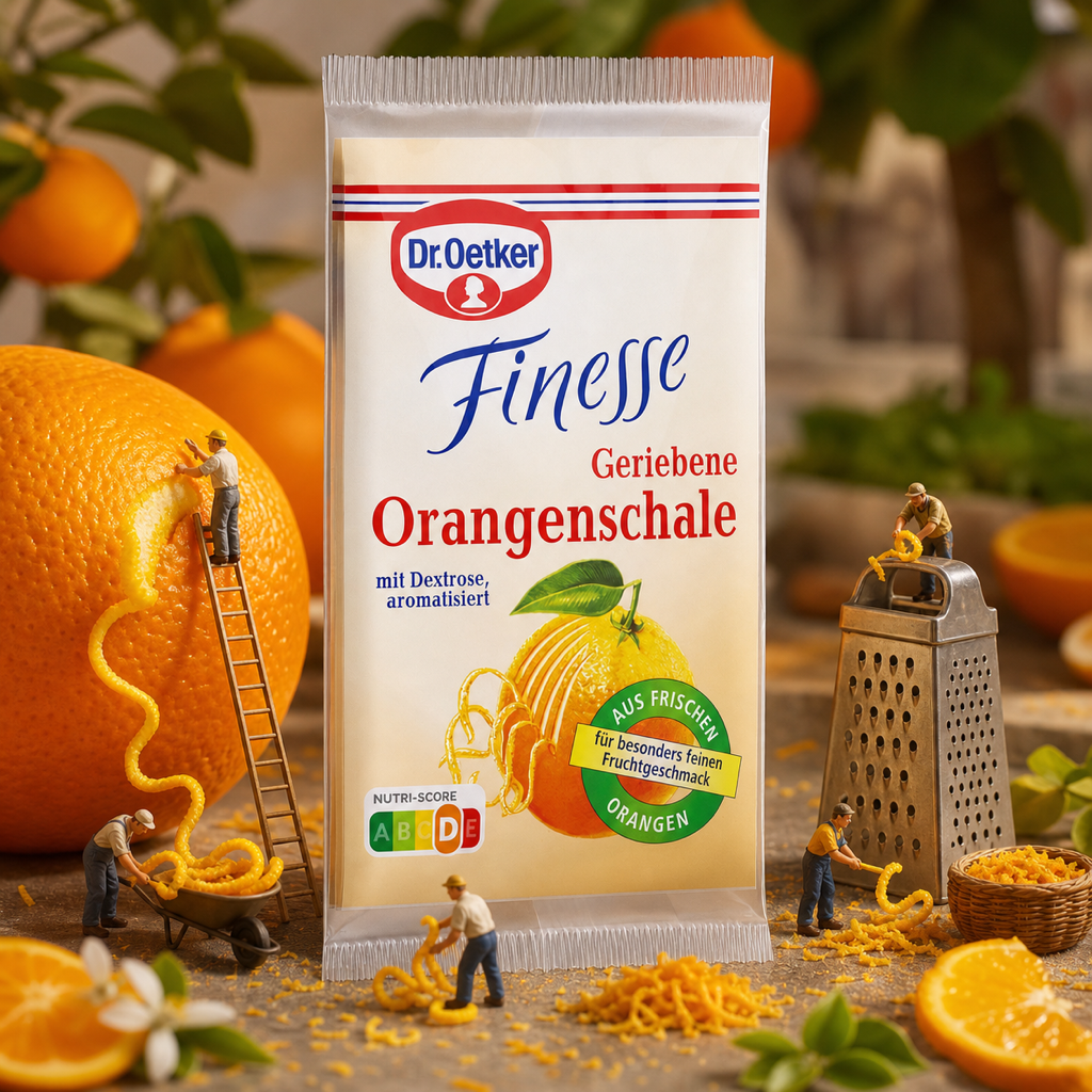 Dr Oetker Finesse Grated Orange Peel 3x 6g miniature scene