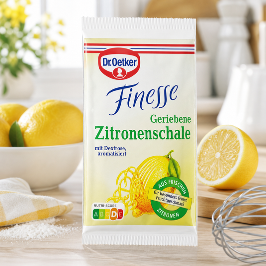 Dr Oetker Finesse Grated Lemon Peel 3x 6g lifestyle