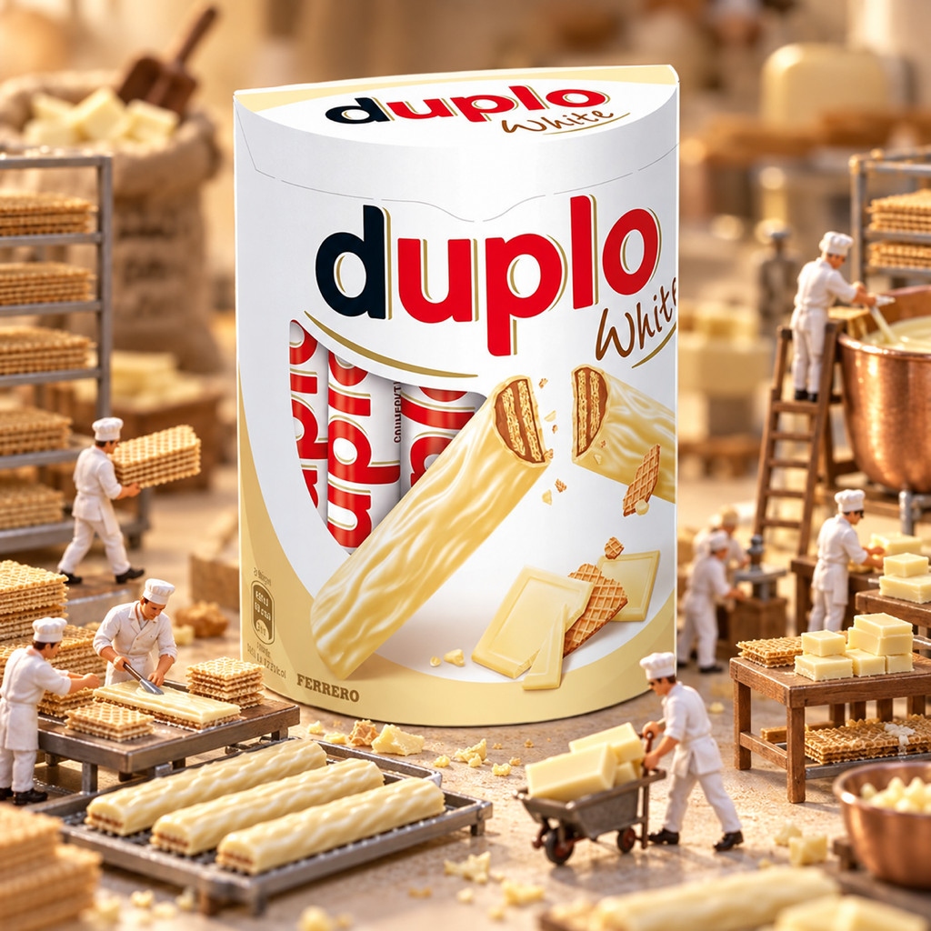Duplo White 10 x 18.2g miniature scene