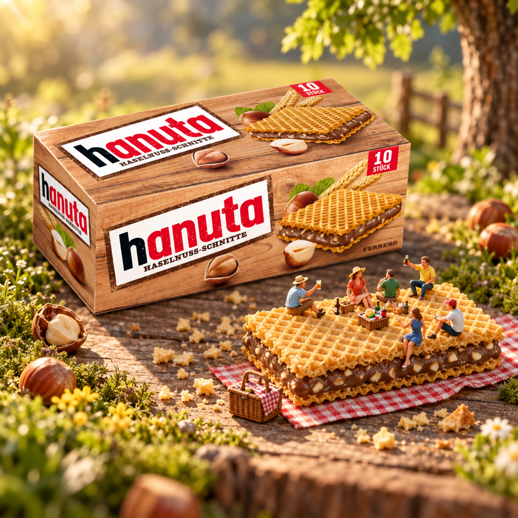 Hanuta Hazelnut Wafers 220g miniature scene