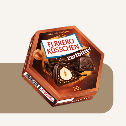 Ferrero Küsschen Zartbitter Dark Chocolate Hazelnut Pralines | 178G