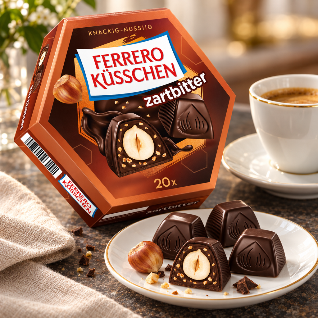 Ferrero Küsschen Zartbitter 178g serving suggestion
