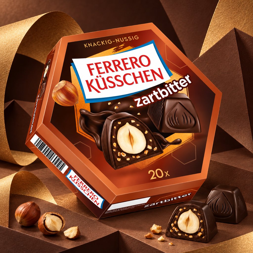 Ferrero Küsschen Zartbitter 178g paper art scene