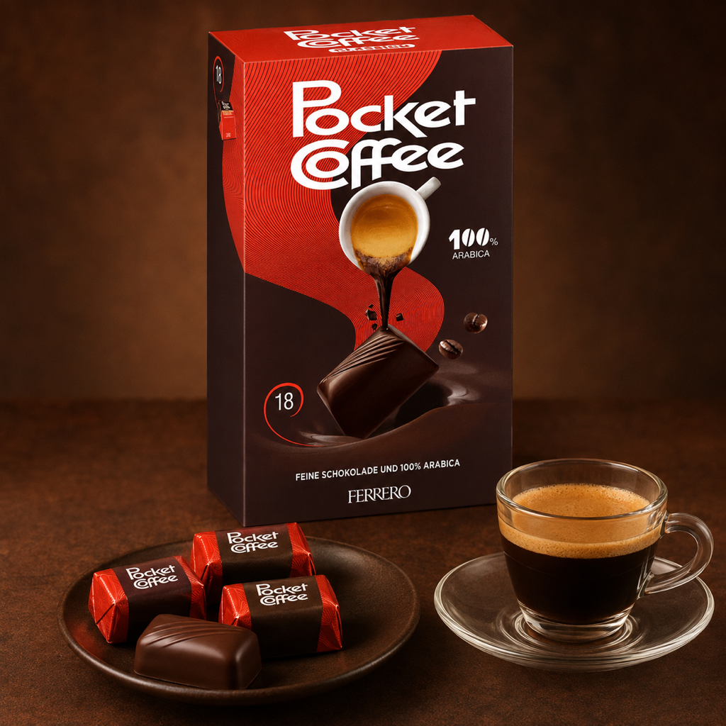 Pocket Coffee 225g serving suggestion