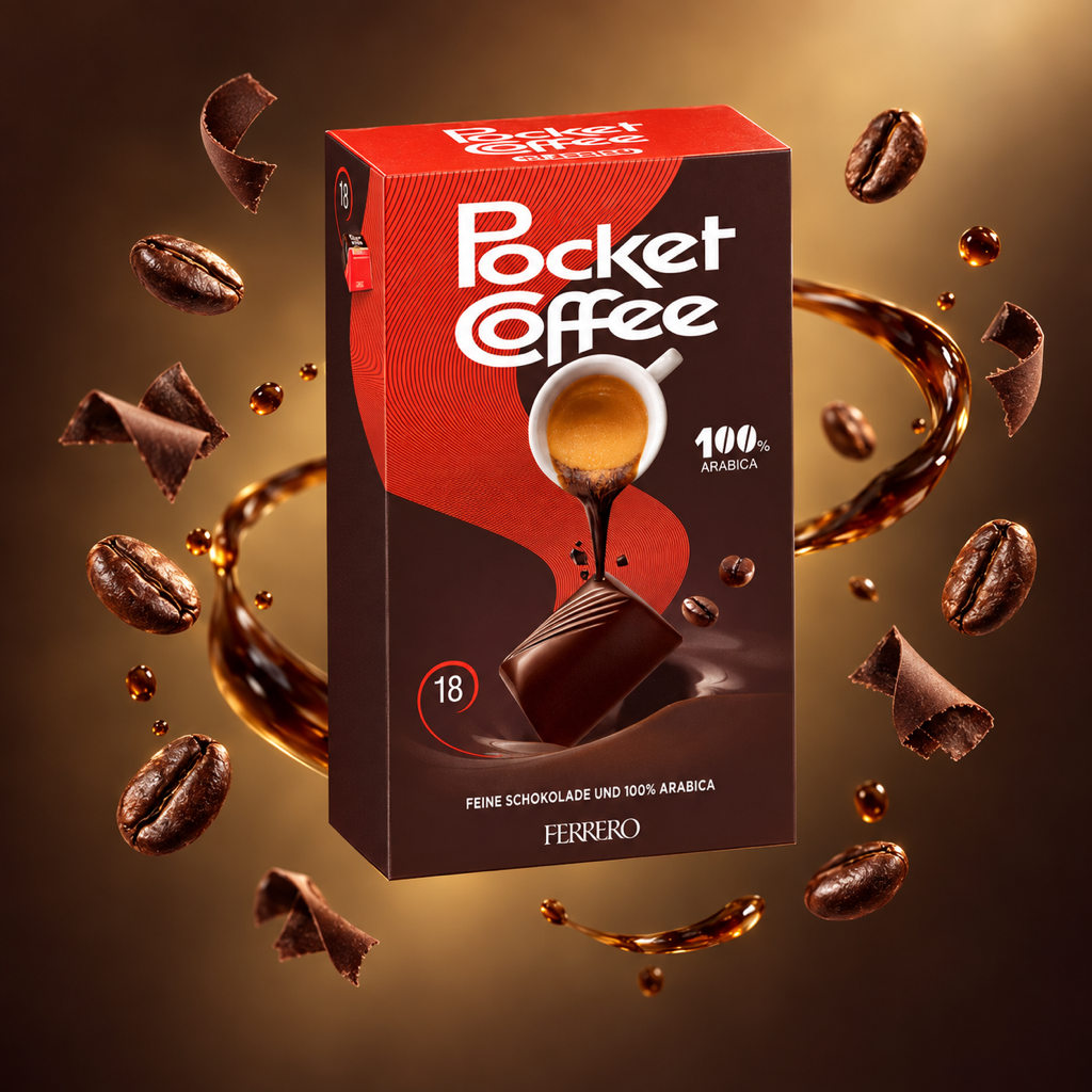 Ferrero Pocket Coffee 6x 225g with floating ingredients
