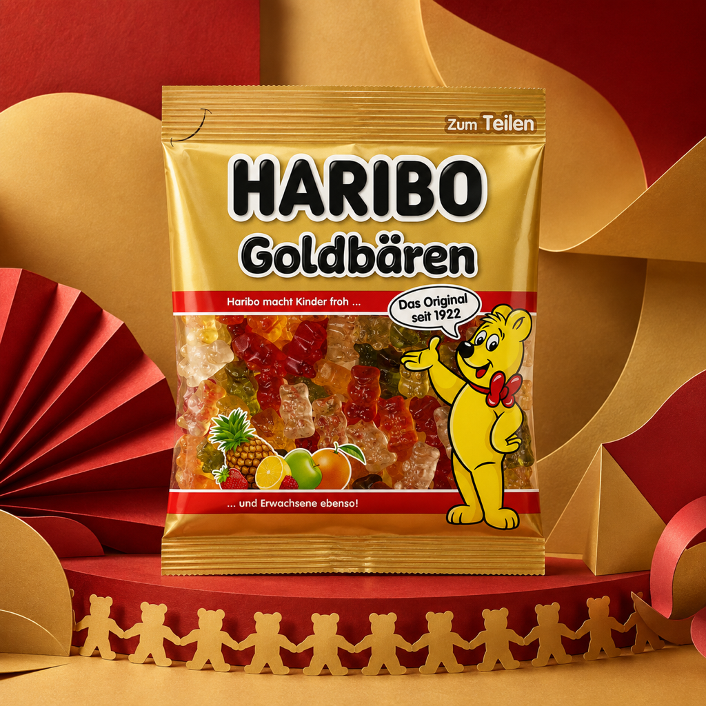 Haribo Goldbears Gummy Sweets | 100g paper art scene