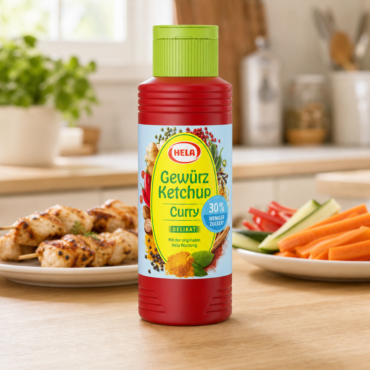 Hela Curry Ketchup Delicate 30% Less Sugar 300ml lifestyle