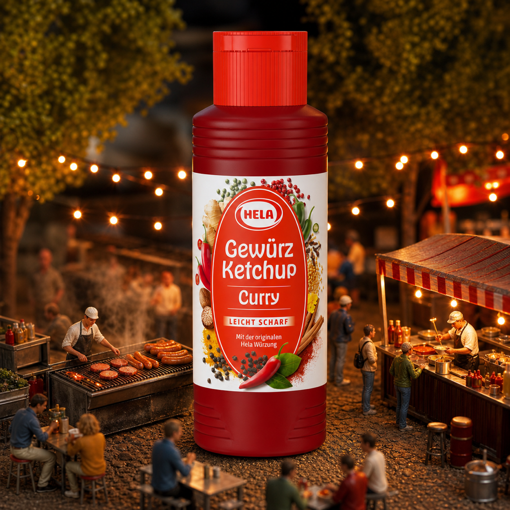 Hela Curry Ketchup Slightly Hot 300ml miniature scene