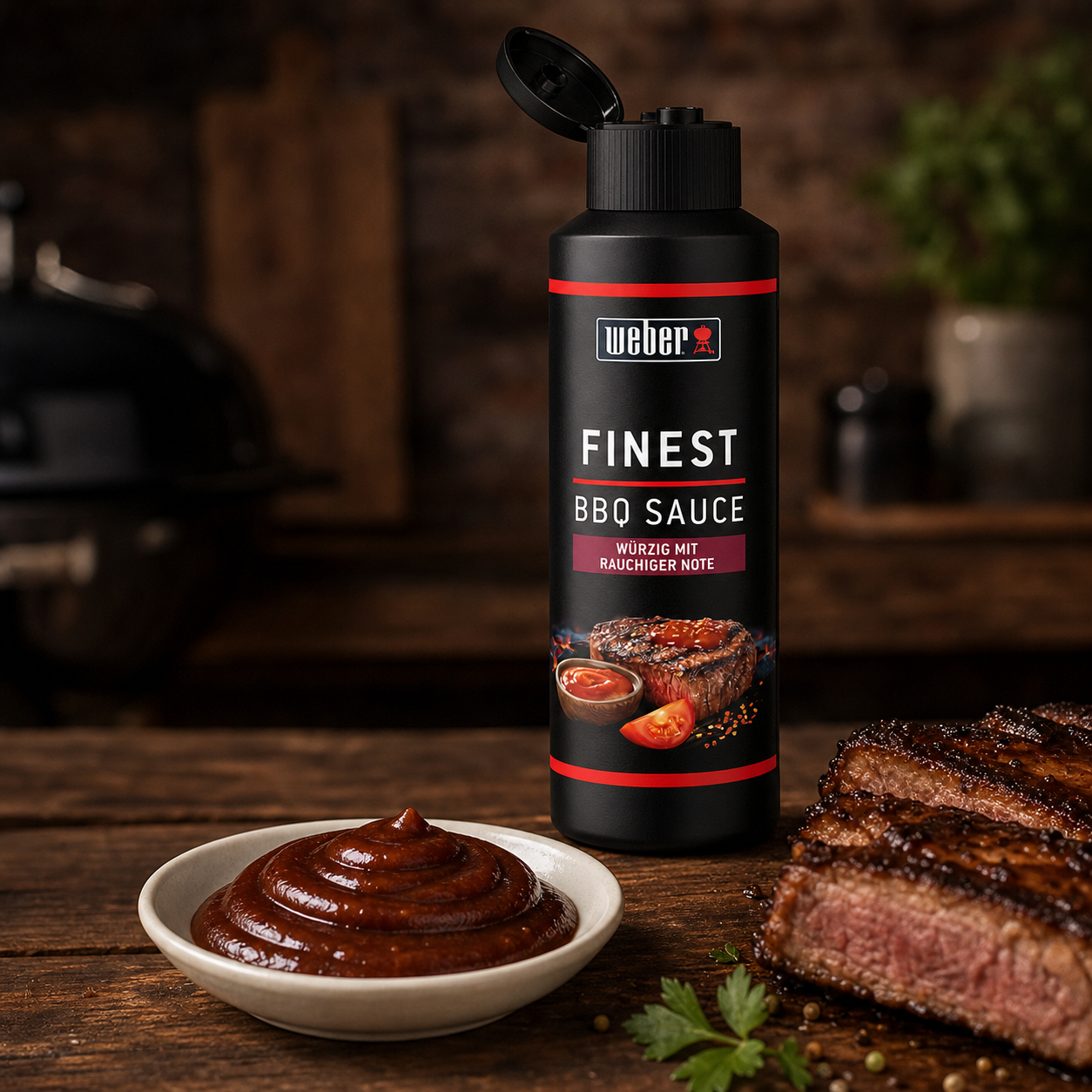 Weber Finest BBQ Sauce 300ml opened