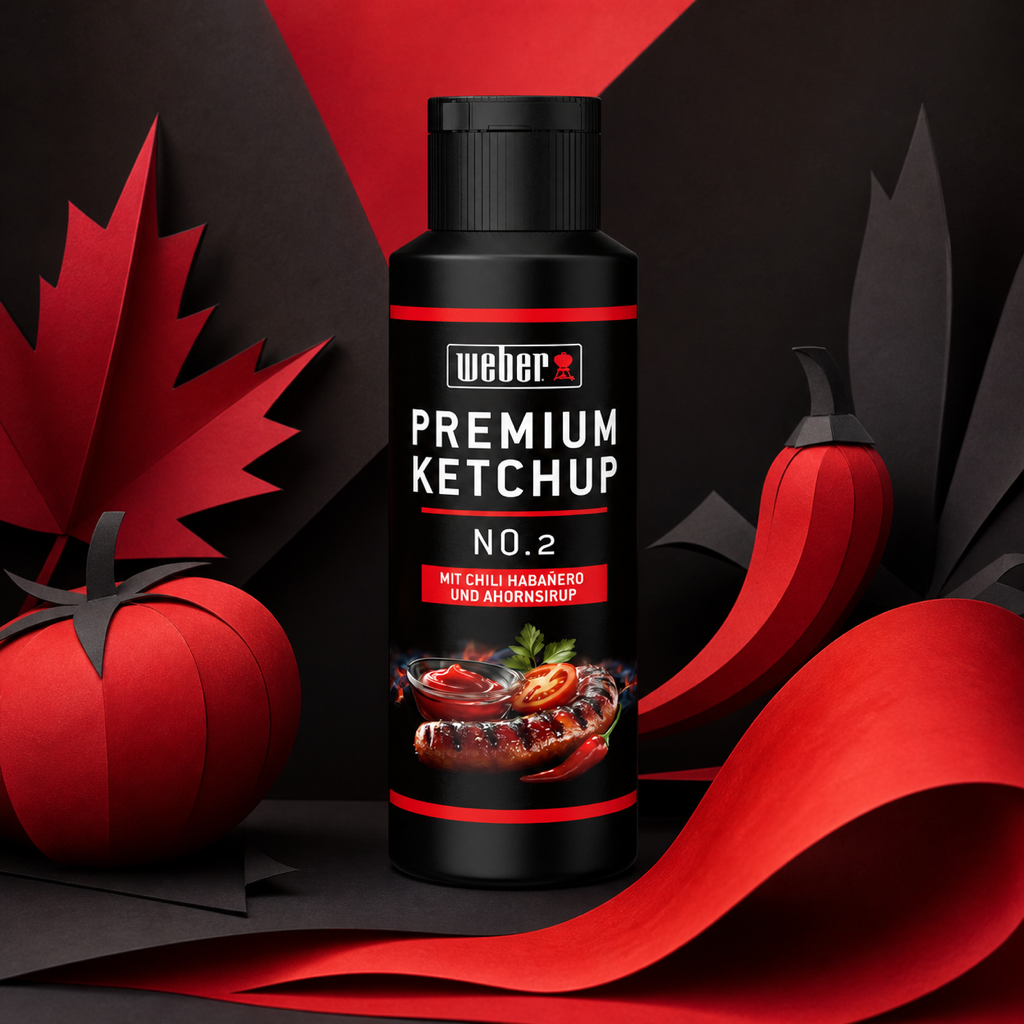 Weber Premium Ketchup No.2 300ml paper art scene
