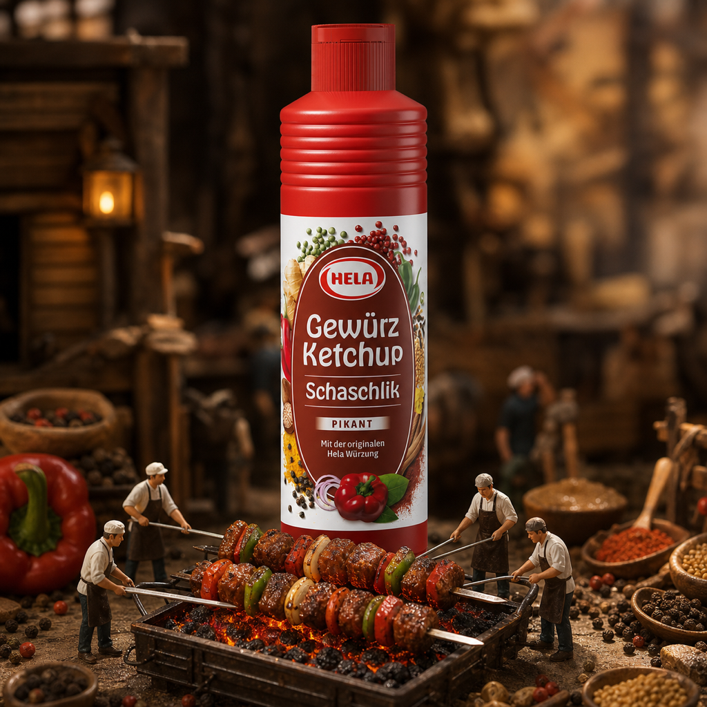 Hela Gewürz Ketchup Schaschlik Pikant Spicy 800ml miniature scene