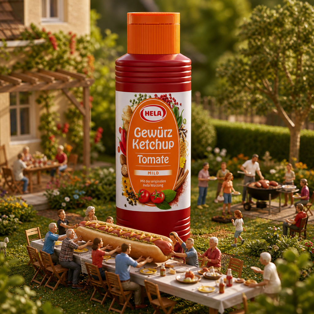 Hela Tomato Spice Ketchup Mild 300ml miniature scene