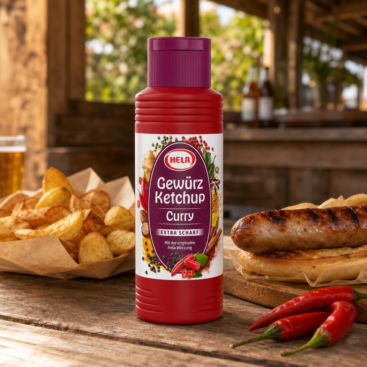 Hela Curry Ketchup Extra Hot 300ml lifestyle