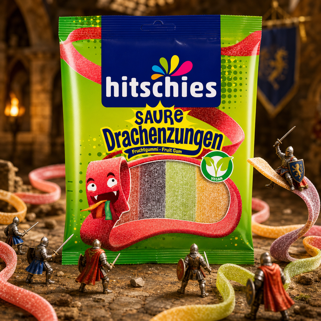 Hitschies Saure Drachenzungen Sour Dragon Tongues 125g miniature scene