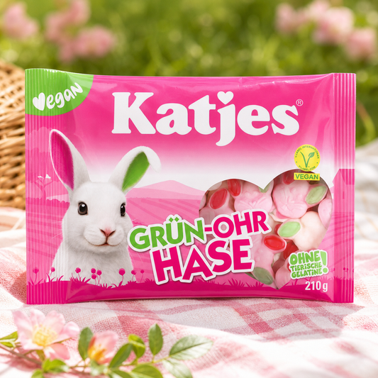 Katjes Grün-Ohr Hase Vegan Fruit Gummies 210g lifestyle
