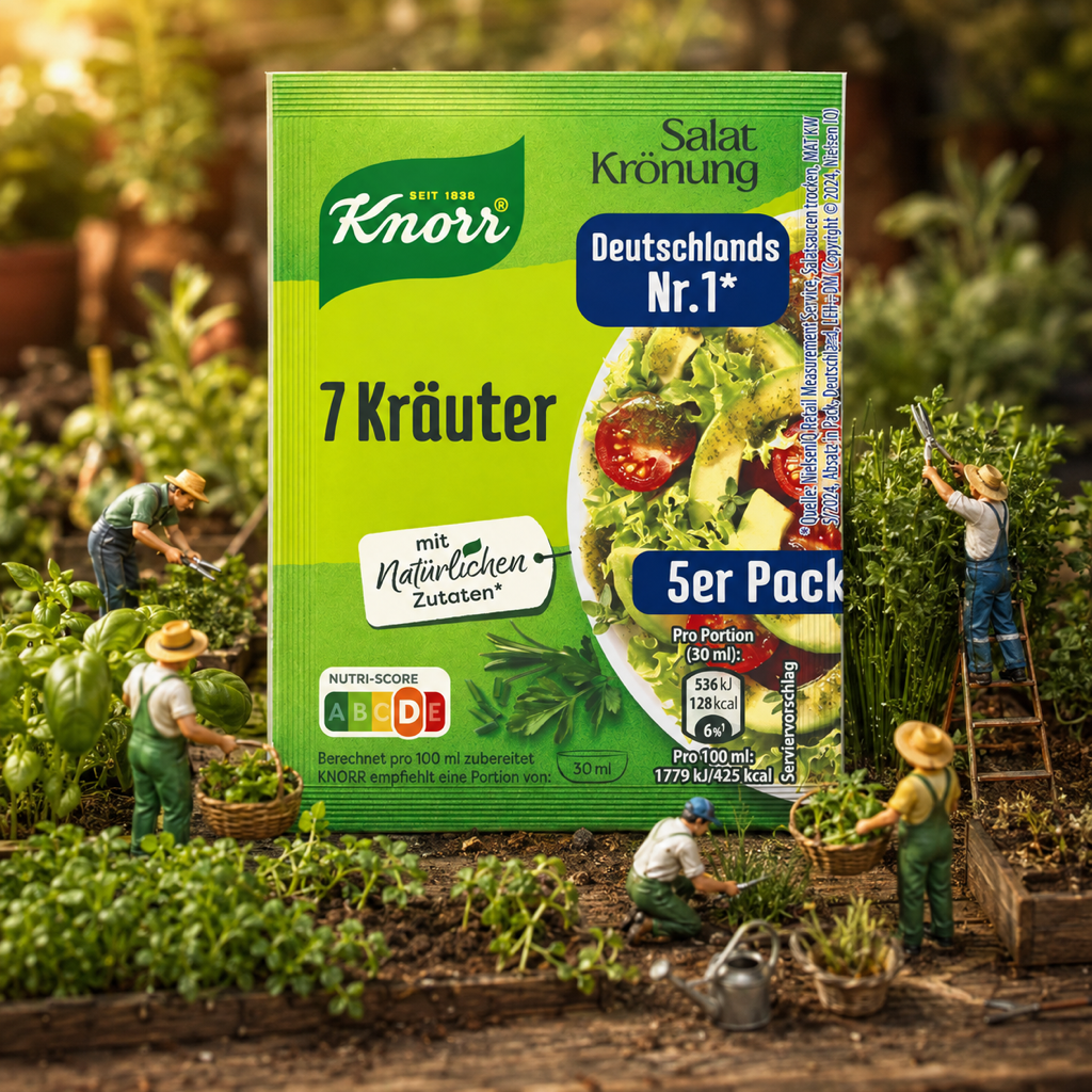 Knorr Salatkrönung 7 Kräuter Herbs 5x 8g miniature scene